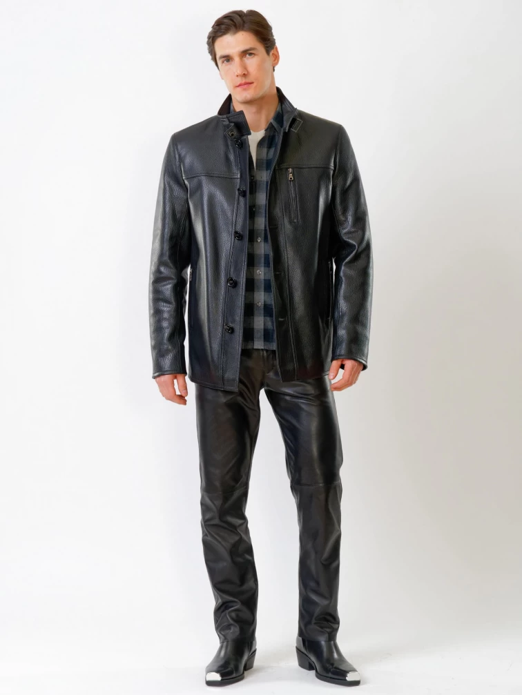 Демисезонный комплект мужской: Куртка 518ш + Брюки 01, черный, р. 48, артикул 140520-1