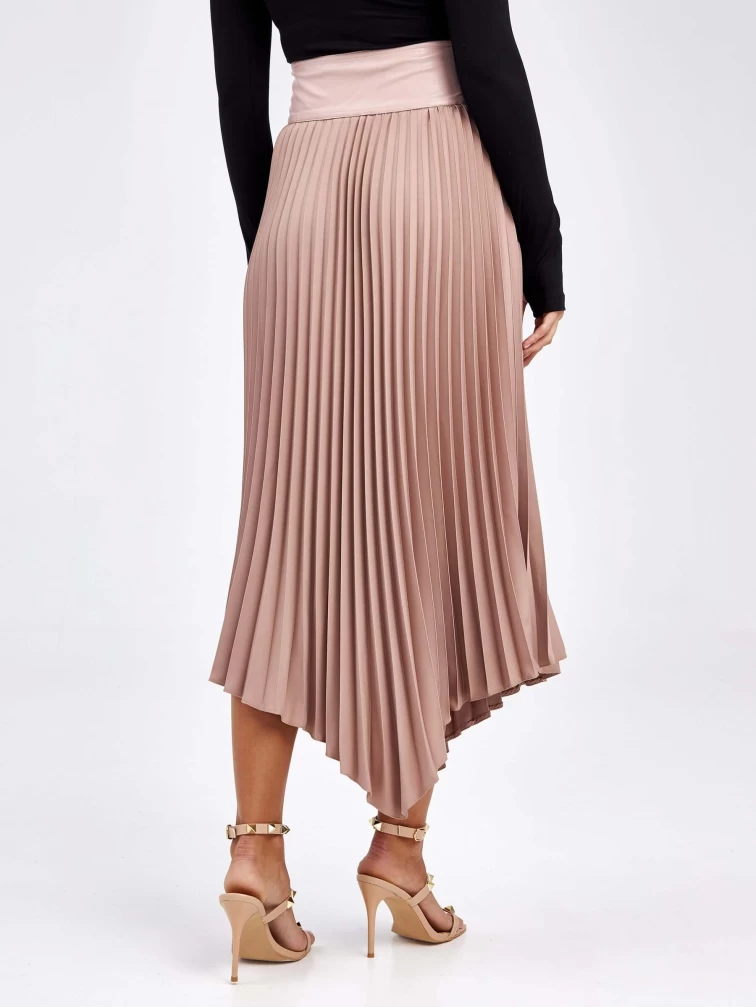 Женские кожаная юбка из экокожи 4878433, розовая, размер 50, артикул 85840-5