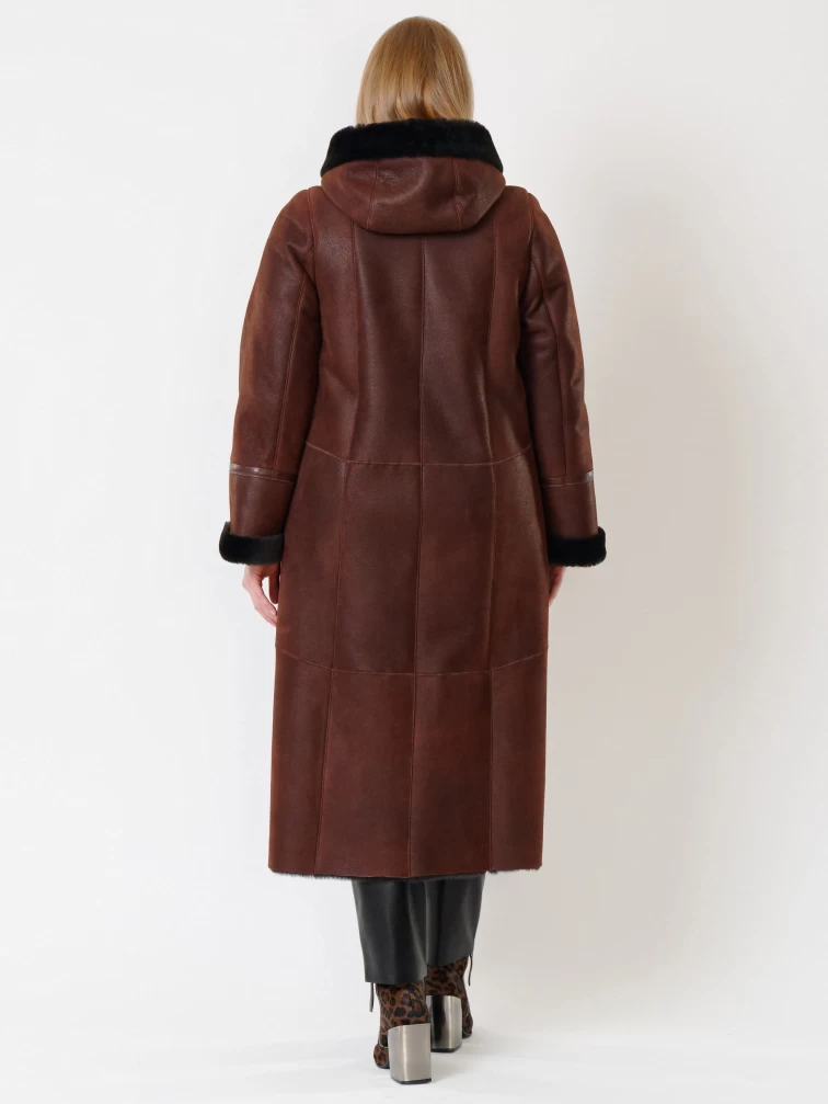 Зимний комплект женский: Дубленка 285 + Брюки 03, виски/черный, р. 48, арт. 111221-1