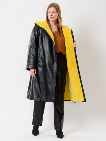 Демисезонный комплект женский: Плащ утепленный 3011 + Брюки 04, черный, р. 50, арт. 111174-1