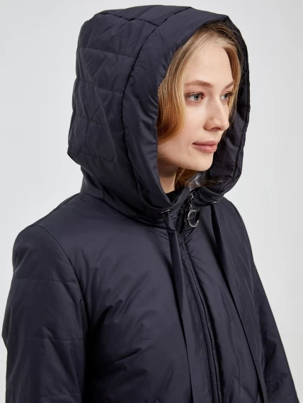 Демисезонный комплект женский: Куртка 20038 + Брюки 03, cиний/черный, р. 42, арт. 111311-2