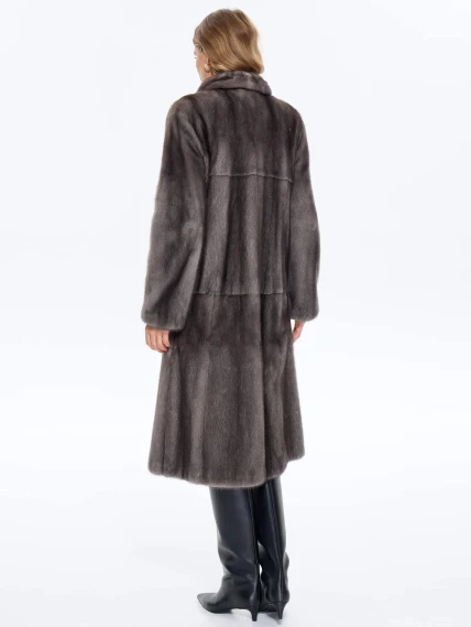 Шуба из меха норки MAKIS ROUSSOULIS ROTER-Z, серая, размер 46, артикул 34490-5