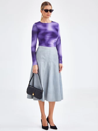 Кожаная юбка годе 14-0